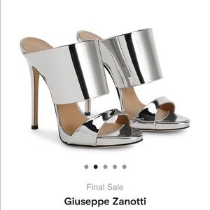 Silver Giuseppe Zanotti high heel sandals